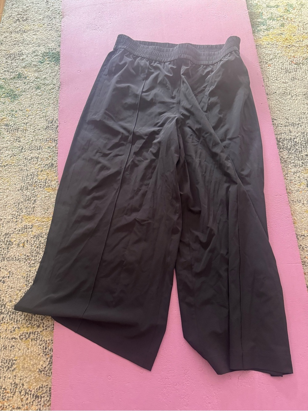 lululemon athletica Black Wide-Leg Track Pants